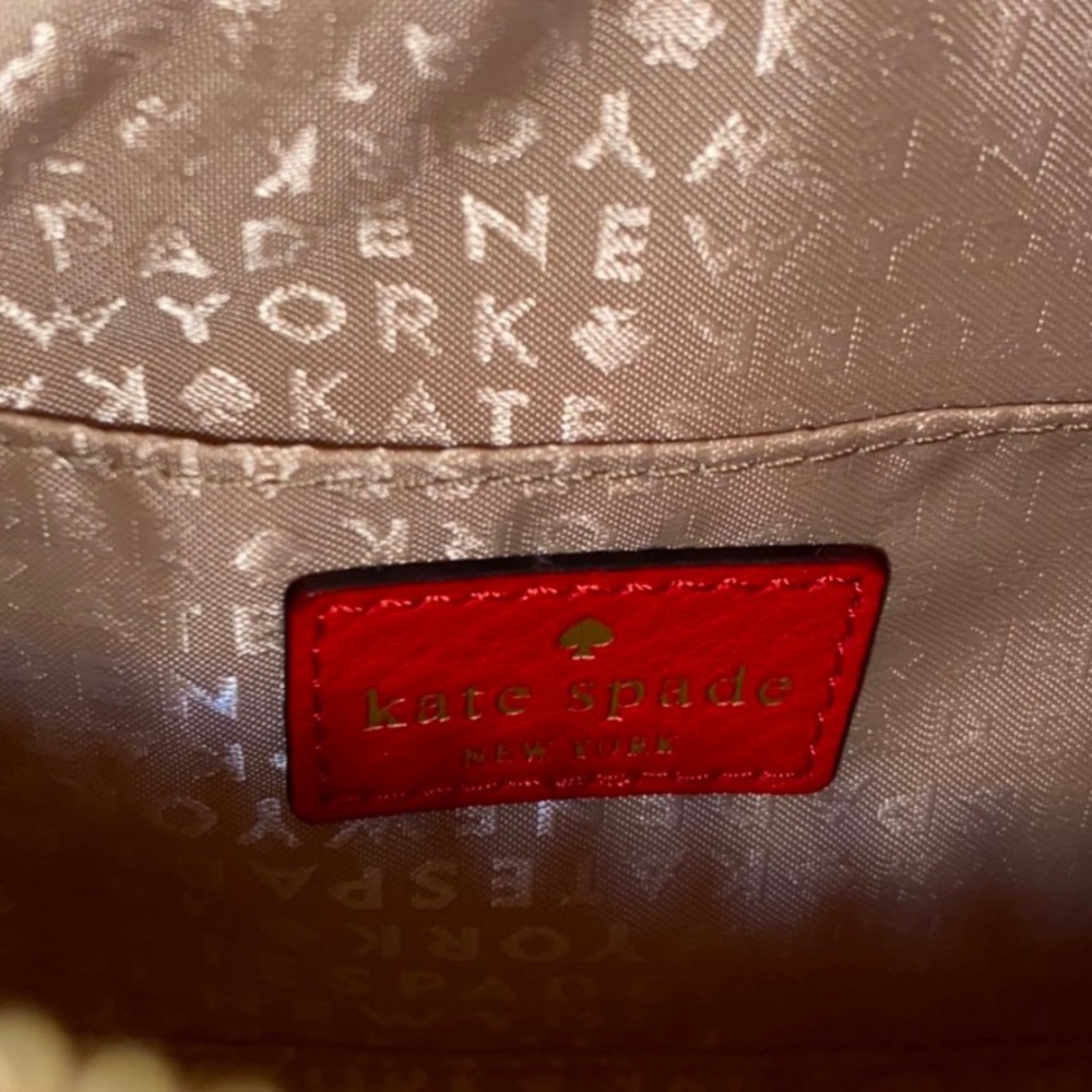 Authentic cherry red Kate spade purse - Picture 3 of 4